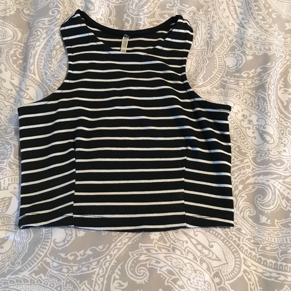 Striped crop top